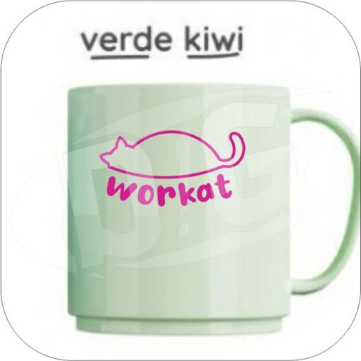 Taza de Polimero Sublimable Verde Kiwi - Workat