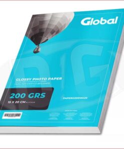 Papel Fotografico brilloso 200gr A5 15x20 pack 20hojas