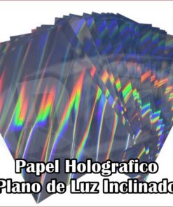 Papel Holografico Autoadhesivo Fantasía Plano De Luz Inclinado x hoja