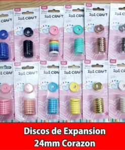 DISCOS DE EXPANSION 24mm CORAZON x 8pcs