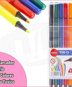 MARCADOR ESCOLAR TRIO-O x 6 COLORES