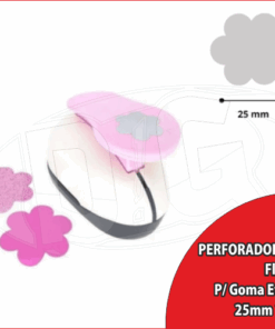 PERFORADORA ARTISTICA P/GOMA EVA 25mm 1¨ FLOR 15