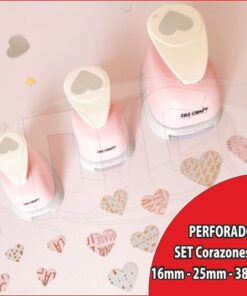 SET CORAZONES X 3 (16mm 25mm 38mm)