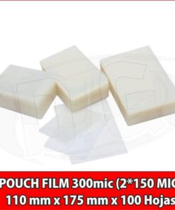 POUCH FILM  150 mic. 110 mm x 175 mm x 100 Hojas