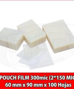POUCH FILM  150 mic. 60 mm x 90 mm x 100 Hojas