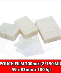 POUCH FILM  150 mic. 59 mm x 83 mm x 100 Hojas