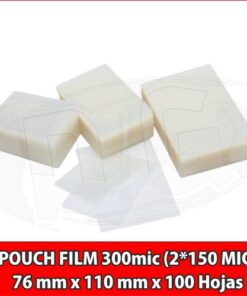 POUCH FILM  150 mic. 76 mm x 110 mm x 100 Hojas