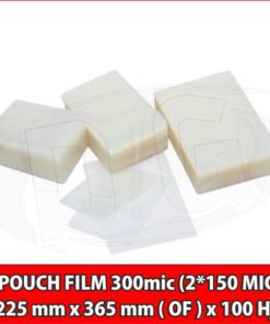 POUCH FILM  150 mic. 225 mm x 365 mm ( OF ) x 100 Hojas