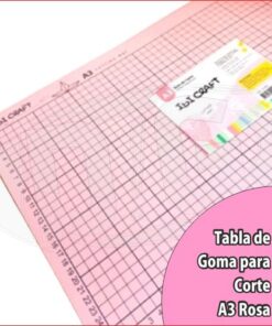 BASE DE GOMA PARA CORTE 45x30cm A3 ROSA