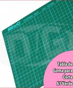 BASE DE GOMA PARA CORTE 45x30cm A3 VERDE