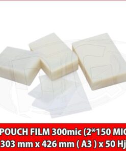 POUCH FILM  150 mic. 303 mm x 426 mm ( A3 ) x 50 Hojas