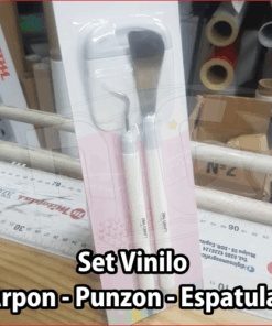 Set de Herramientas para Vinilo x3 punzon espatula arpon