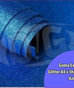 EVA GLITTER A4 1.7mm.x 5hjs AZUL