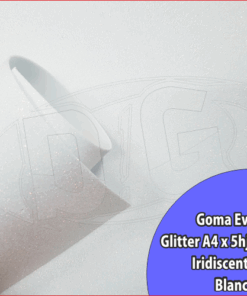 EVA GLITTER A4 1.7mm.x 5hjs IRIDISC BLANCO
