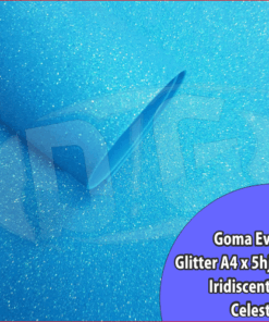 EVA GLITTER A4 1.7mm.x 5hjs IRIDISC CELESTE