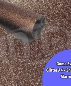 EVA GLITTER A4 1.7mm.x 5hjs MARRON