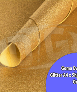 EVA GLITTER A4 1.7mm.x 5hjs ORO
