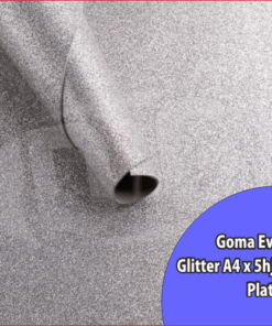 EVA GLITTER A4 1.7mm.x 5hjs PLATA