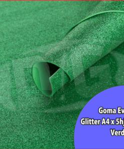 EVA GLITTER A4 1.7mm.x 5hjs VERDE