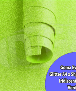 EVA GLITTER A4 1.7mm.x 5hjs IRIDISC VERDE