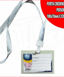PORTA CREDENCIAL PERSONAL 100x70mm C/CINTA(88x55mm)