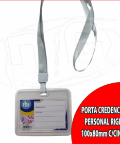 PORTA CREDENCIAL PERSONAL RIGIDO 100x80mm C/CINTA