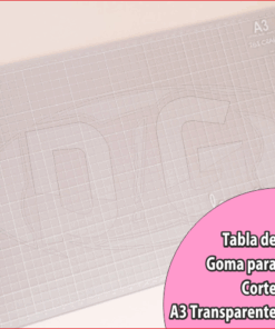 BASE DE GOMA PARA CORTE 45x30cm A3 TRANSPARENTE