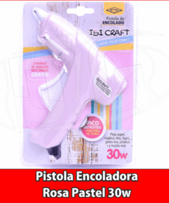 PISTOLA ENCOLADORA IBICRAFT 30W Rosa Pastel