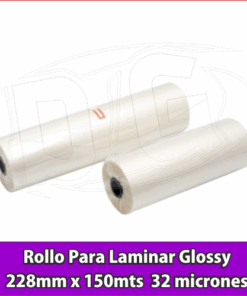 ROLLO PARA LAMINAR PET 32 mic. 228 mm x 150 MT Brillo
