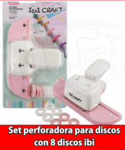 Perforadora Para Discos de Expansion Set con 8 Anillos
