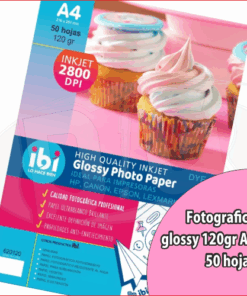 120gr A4x50h - Papel Fotografico Brilloso