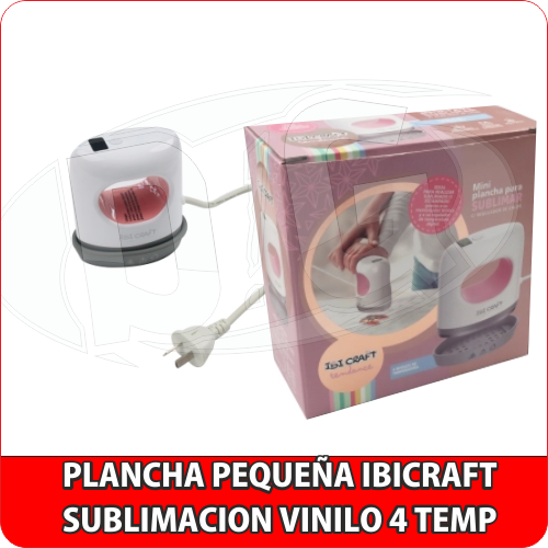 Plancha Mini ibicraft sublimacion/vinilo 4 Temp