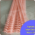 Espirales Smart Click Rosa x10 unidades