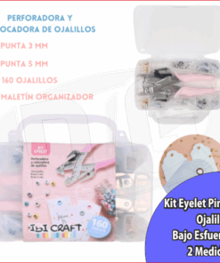 Kit Eyelet Pinza Ojalillos Bajo Esfuerzo 2 Medidas