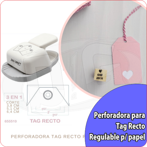 Perforadora para Tag Regulable Recto