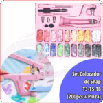 Set Colocador de Snap T3-T5-T8 (200pcs + Pinza)