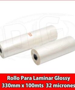 ROLLO PARA LAMINAR PET 32 mic. 330 mm x 100 MT Brillo