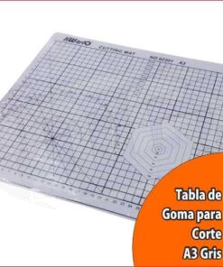 BASE DE GOMA PARA CORTE 45x30cm A3 GRIS