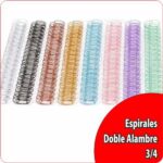 Espiral A4 Doble Alambre 2:1 – 3/4