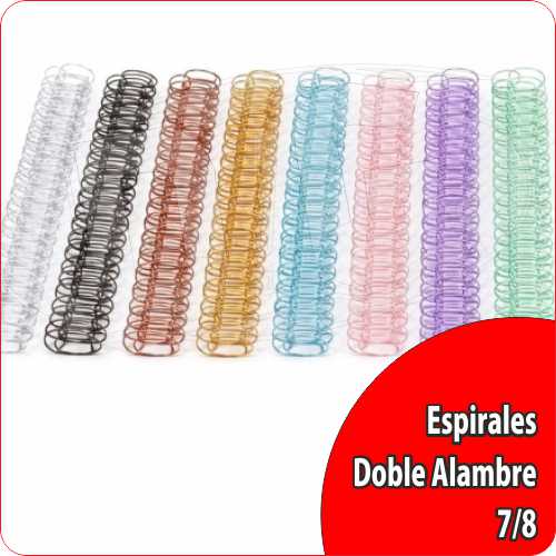 Espiral A4 Doble Alambre 2:1 – 7/8