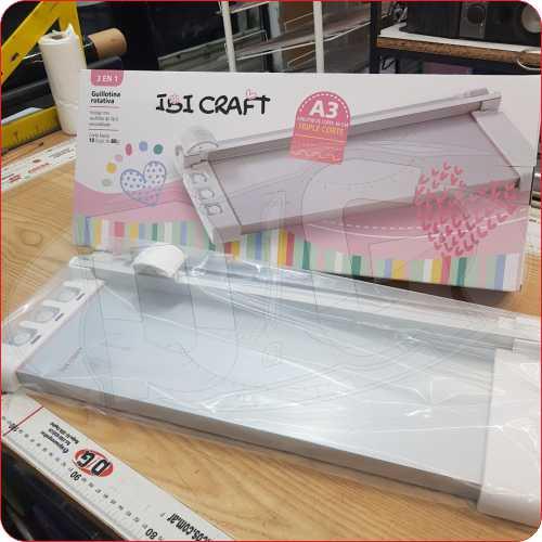 Guillotina Rotativa A3 460mm PLAST/MET 3 en 1 Blanco