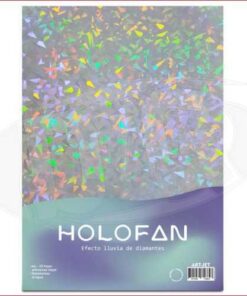 art - A4x20h Papel Holofan Efecto Lluvia de Diamantes