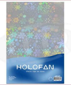 art - A4x20h Papel Holofan Efecto Copo de Nieve