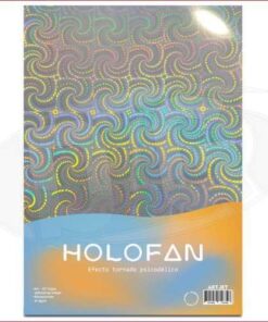 art - A4x20h Papel Holofan Efecto Tornado Psicodelico