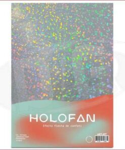 art - A4x20h Papel Holofan Efecto Fiesta de Confeti