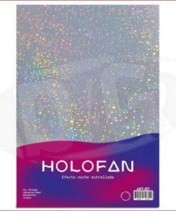 art - A4x20h Papel Holofan Efecto Noche Estrellada
