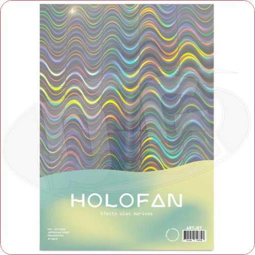 art - A4x20h Papel Holofan Efecto Olas Marinas