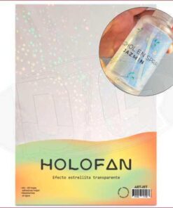 art - A4x20h Papel Holofan Efecto ESTRELLITA TRANSPARENTE