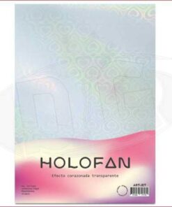 art - A4x20h Papel Holofan Efecto CORAZONADO TRANSPARENTE